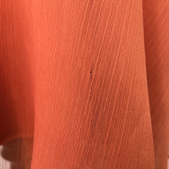 Reiss Women's Orange Square Neck Open Flare Lace Dress Size 0 Cocktail - Picture 10 of 16